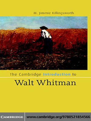 The Cambridge Introduction to Walt Whitman - ebook